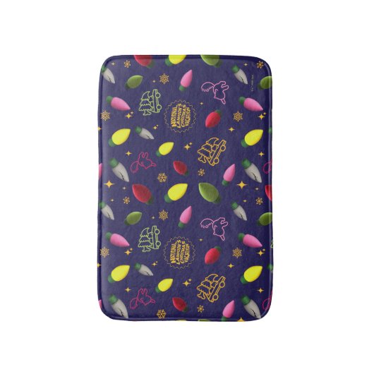 Christmas Vacation | Holiday Pattern Badmat (Voorkant Verticaal)