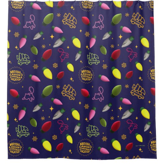 Christmas Vacation | Holiday Pattern Douchegordijn (Voorkant)