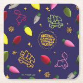 Christmas Vacation | Holiday Pattern Kartonnen Onderzetters (Voorkant)