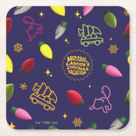 Christmas Vacation | Holiday Pattern Kartonnen Onderzetters