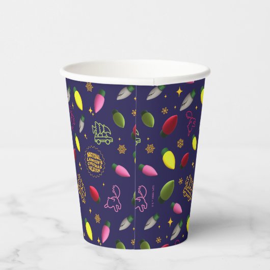 Christmas Vacation | Holiday Pattern Papieren Bekers (Rechts)