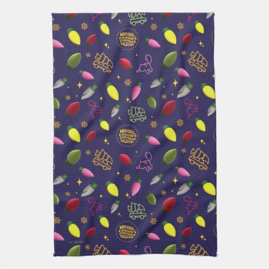 Christmas Vacation | Holiday Pattern Theedoek (Verticaal)