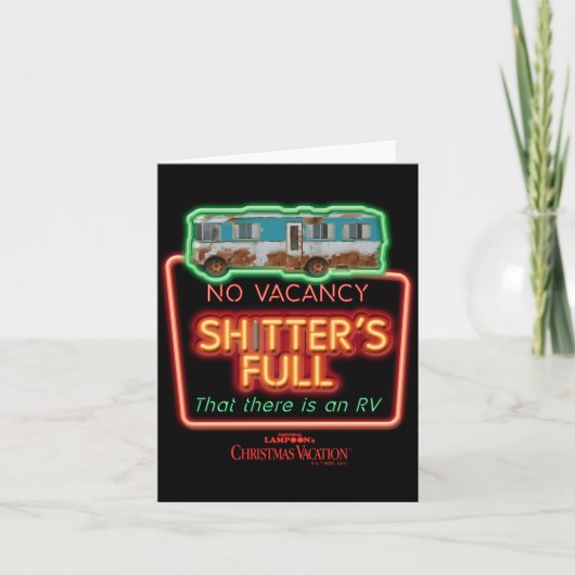 Christmas Vacation Ters Full Neon Sign  Kaart (Voorkant)