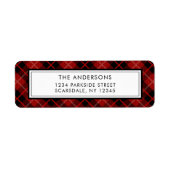 Christmas | Vakantie betaald retouradres Etiket (Voorkant)