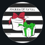 Christmas | Vakantiestische Labels<br><div class="desc">Alle tekst kan worden aangepast,  klik gewoon op de link IT AANPASSEN en breng wijzigingen aan.</div>