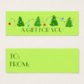 Christmas | Vakantiestische Labels Mini Visitekaartjes (Voorkant /achterkant)