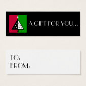 Christmas | Vakantiestische Labels Mini Visitekaartjes (Voorkant /achterkant)