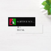 Christmas | Vakantiestische Labels Mini Visitekaartjes (Bureau)