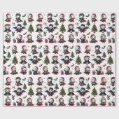 Christmas Vampire Wrapping Paper Cadeaupapier (Vlak)