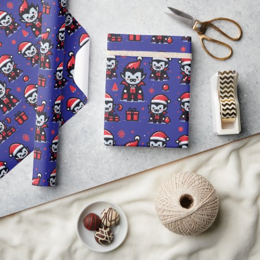 Christmas Vampire Wrapping Paper Cadeaupapier (Crafts)