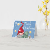 **CHRISTMAS VAN NEPHEW** GNOME KAART (Gele Bloem)
