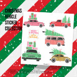 Christmas Vehicle Sticker Collectie<br><div class="desc">Deze charmante stickers zijn voorzien van auto's die kerstgejuich voor de deur dragen. Perfect voor knutselen en kaarten voor kinderen, ze voegen een vleugje vakantiemagie toe aan elk project. Deel het plezier met familie, vrienden en collega's. Eenvoudig in gebruik, deze stickers maken van elk project een feestelijk feest. Bestel nu...</div>