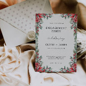 Christmas Verloving Invitation Sjabloon Kaart