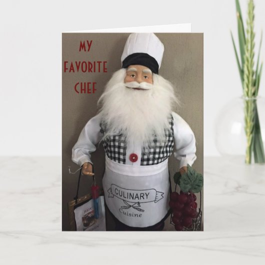 CHRISTMAS-VERRASSING VOOR MYGUY/FAVORIETE COOK FEESTDAGEN KAART (Voorkant)