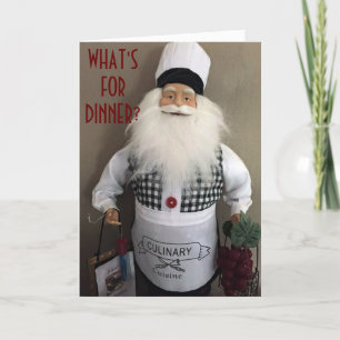 CHRISTMAS-VERRASSING VOOR MYGUY/FAVORIETE COOK FEESTDAGEN KAART