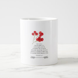 Christmas Verse Mug Isaiah 9:6 Grote Koffiekop