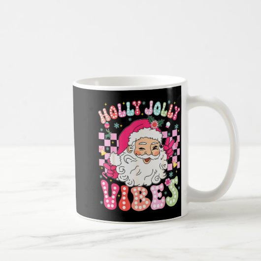 Christmas Vibes Cute Nk Santa Christmas Xmas Women Koffiemok (Rechts)