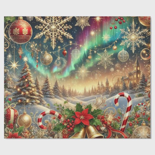 Christmas Vibes Design Style 1 Cadeaupapier (Vlak)