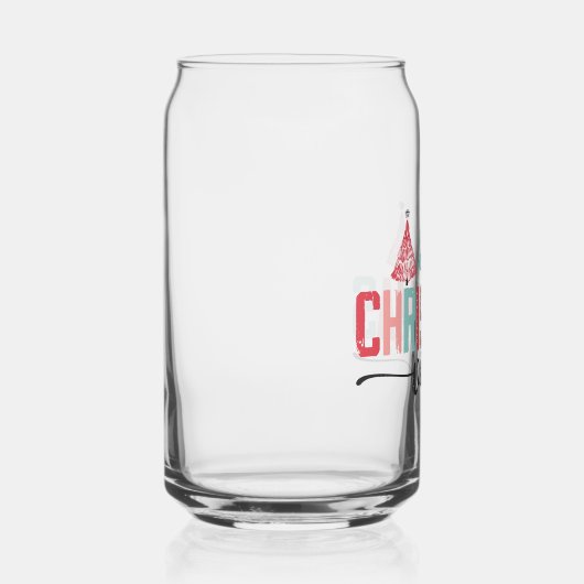 Christmas Vibes - Feestelijke boom ontwerp Blikvorm Glas (Rechts)