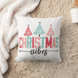 Christmas Vibes - Feestelijke boom ontwerp Kussen