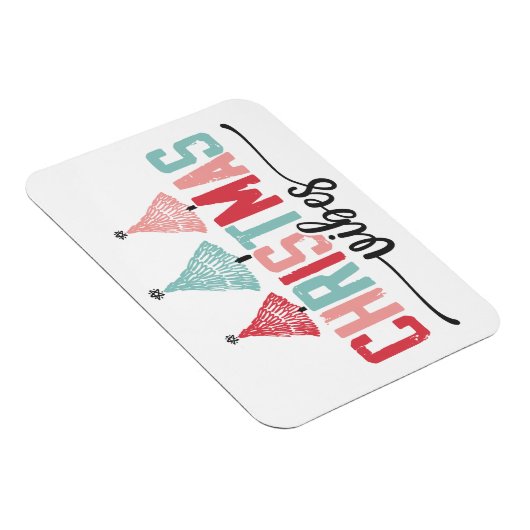 Christmas Vibes - Feestelijke boom ontwerp Magneet (Rechterzijde)