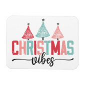 Christmas Vibes - Feestelijke boom ontwerp Magneet (Horizontaal)