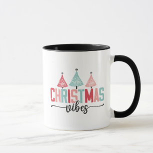 Christmas Vibes - Feestelijke boom ontwerp Mok