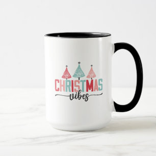 Christmas Vibes - Feestelijke boom ontwerp Mok