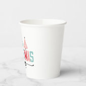 Christmas Vibes - Feestelijke boom ontwerp Papieren Bekers (Links)