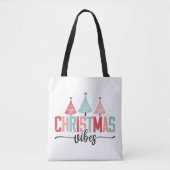 Christmas Vibes - Feestelijke boom ontwerp Tote Bag (Voorkant)