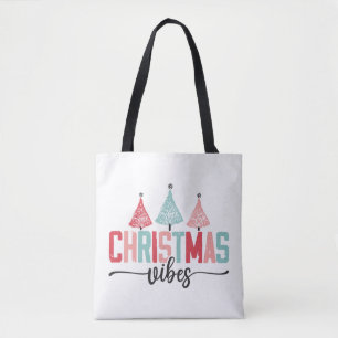 Christmas Vibes - Feestelijke boom ontwerp Tote Bag