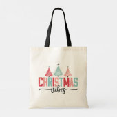 Christmas Vibes - Feestelijke boom ontwerp Tote Bag (Achterkant)