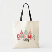 Christmas Vibes - Feestelijke boom ontwerp Tote Bag (Voorkant)