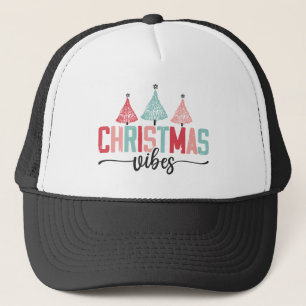 Christmas Vibes - Feestelijke boom ontwerp Trucker Pet