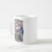 "Christmas Vibes Franse Bulldog Holiday Design" Koffiemok (Voorkant links)