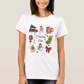 Christmas Vibes Holiday Sticker Pack T-shirt (Voorkant)