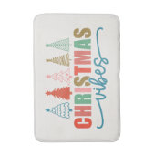 Christmas Vibes - Kleurrijke Vakantiebomen Ontwerp Badmat (Voorkant Verticaal)
