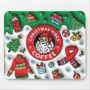 Christmas Vibes Koffie Muismat