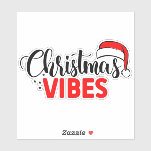 Christmas Vibes Sticker (Vel)