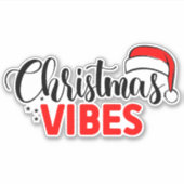 Christmas Vibes Sticker (Voorkant)