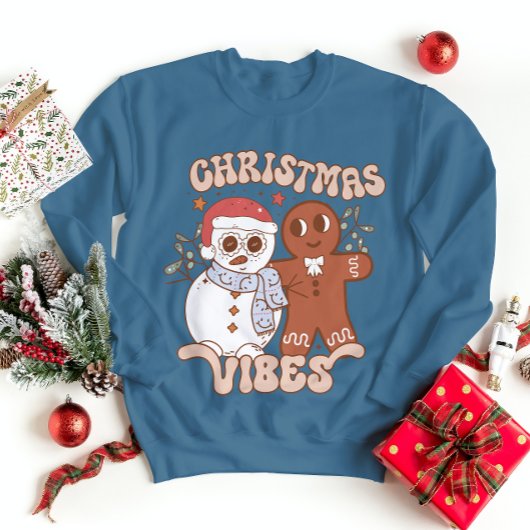 Christmas Vibes Sweatshirt Winter Vakantie Seizoen