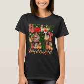 Christmas Vibes Teacher Leopard Snowman Xmas Men W T-shirt (Voorkant)