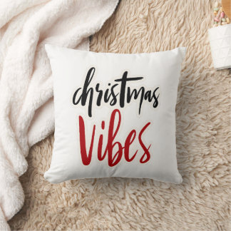 🎄 “Christmas Vibes” Throw Pillow 🎅✨ Kussen