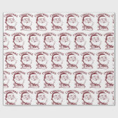 Christmas Vibes Vintage Design Cadeaupapier (Vlak)