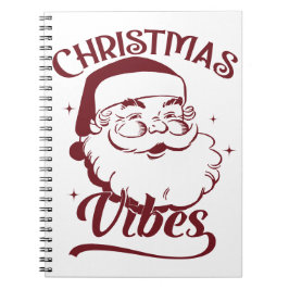 Christmas Vibes Vintage Design Notitieboek