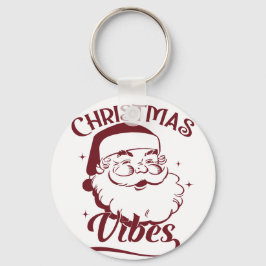 Christmas Vibes Vintage Design Sleutelhanger