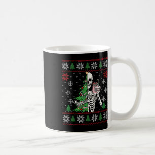 Christmas Vibes Xmas Skeleton Sorta Merry Sorta SC Koffiemok