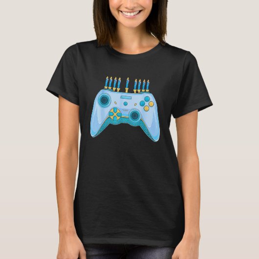Christmas  Video Game Controller Hanukkah Jewish G T-shirt (Voorkant)