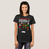 Christmas Video Gaming Decoration Invaders Gamer T-shirt (Voorkant volledig)