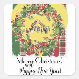 Christmas! Vierkante Sticker